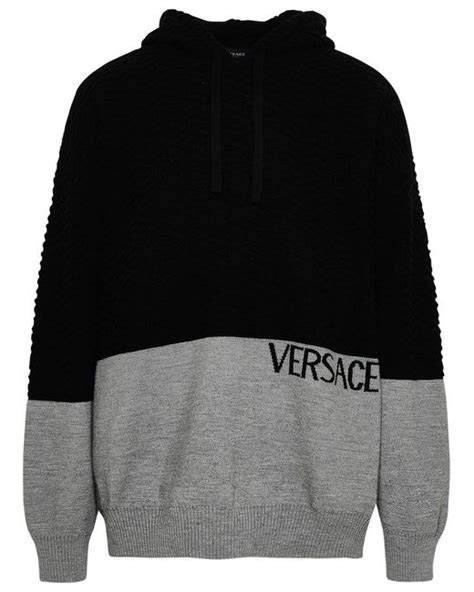 maglia versace nera semplice